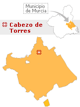Situaci&oacute;n de Cabezo de Torres en el municipio de Murcia