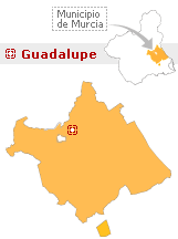 Situaci&oacute;n de Guadalupe en el municipio de Murcia