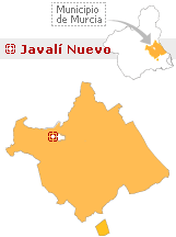 Situaci&oacute;n de Javal&iacute; Nuevo en el municipio de Murcia