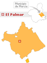 Situaci&oacute;n de El Palmar en el municipio de Murcia