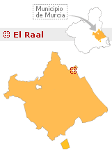 Situaci&oacute;n de El Raal en el municipio de Murcia